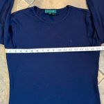 Ralph Lauren Lauren  Blue Crew Neck Sweater PL Photo 5