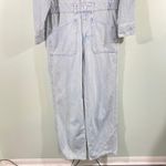 Universal Threads Universal Thread Women Light Blue Denim Baggy Straight Leg Jumpsuit Size 10 NWT Photo 5