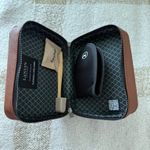 Lanvin Black and Brown Cosmetic Bag Photo 1