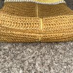 Brighton  Woven Straw Shoulder Bag Yellow Patent Leather  Tote Heart Charm Photo 12