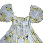 For Love & Lemons  Serafina Yellow Lemons Mini Dress Womens S Photo 6