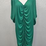 Ashley Stewart Kelly Green Ruched Dress - NEW - Size 34/36 Photo 1