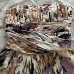 BCBG Maxazria 100% silk floral strapless fit & flare mini dress, size 4 party Photo 14