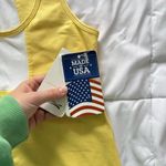 Vintage NWT Womens Size Medium Tennis Golf Tank Top Yellow Outdoor Activewear Photo 3