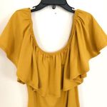 A'Gaci Frill Layered Bodysuit Mustard S Photo 1