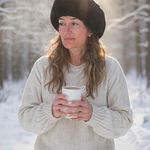 ZARA Faux Leather & Fur Winter Hat Small Black Mob Wives Goth Luxury Old Money Photo 0