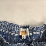 Cali 1850 Boho Blue Patterned High Waist Women's Shorts Photo 2