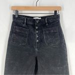 & Other Stories & Other Stories Faded Black Button Fly High‎ Rise Wide Leg Jeans Size 6 Photo 3
