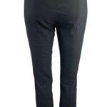 Vince Black Mid Rise Side Zip Stretch Ankle Slim Cropped Trouser Pants Size S Photo 2