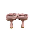 Stuart Weitzman Playa 75 Knot Sandal Womens 6 Pink Square Toe Spool Heel S7073 Photo 5