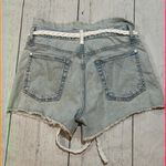 7 For All Mankind  blue denim shorts Photo 4