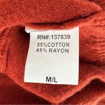 Dreamers  Longline Open Cardigan Rust Orange Size M/L Photo 4