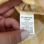 PaperMoon  Yellow Plaid Babydoll‎ Tank Large Photo 2