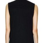 Harvé Benard New Harvè Benard Black Vest with Pleat/Ribbed Detailing Photo 1