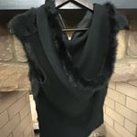 Shine NEW YORK Black Faux Fur Vest. Medium Photo 2