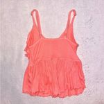 Free People Womens  Melbourne Coral Ruffle Tank Top size Small! Photo 3