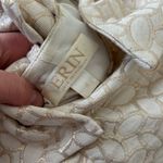 Anthropologie Erin Fetherston Cream Gold Bow Back Dress Size 4 Photo 4