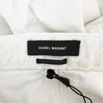 Isabel Marant  Nadeloisa Straight Leg High Rise Cotton Casual Trouser Pants White Photo 1