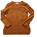 Anthropologie  Sparrow Mustard Gold Yellow Soft Oversized Tunic Sweater, Sz L Photo 7