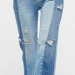 Free People Two-Toned Denim Jeans Photo 0