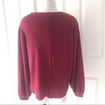 Urban Outfitters  burgundy V neck blouse SP Photo 1