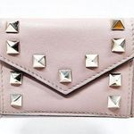 Valentino Garavani  Rockstud Tan Compact Wallet EUC Photo 0