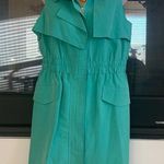 Elio TEAL TRENCH STYLE DRESS Photo 1