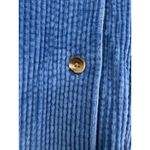 L.L.Bean  Blue Corduroy Button Up Shirt Long Sleeve Pocket Casual Top M Photo 4