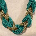 Teal Green Chunky Necklace‎ Green Photo 1