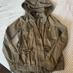 H&M Divided Jacket Size 4 Small Army Olive Green Autumn Fall Spring Photo 0