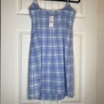 Brandy Melville John Galt blue Plaid Babydoll Dress One size‎  New Photo 3