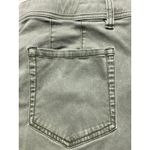 Lane Bryant  Mid Rise Skinny Utility Pants Size 20 Zip Ankle Raw Hem Olive Green Photo 8