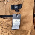 NWT Mossimo Tan Brown Sleeveless Faux Suede Cut Photo 4