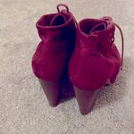 Bella Marie Was $39 now $20 platform booties in cranberry red size 10 tall Photo 9