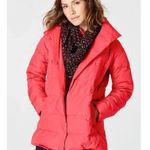 J.Jill Chloe cozy down puffer coat with funnel neck coral jacket size XS Photo 11