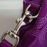 Coach  Ashley Dotted Op Art Purple Satchel /Shoulder Bag Photo 10