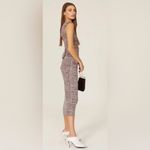 Self-portrait Pinot Space Dye Sleeveless Ribbed Cutout Midi Dress size Large Photo 5