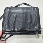 Perlina  New York Black Leather Crossbody Bag Handbag Purse Womens Classic Photo 9