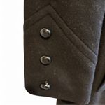 Vintage Casual Corner Black Wool Velvet Collar Double Breasted Mid Coat Petite 6 Size 6P Photo 3