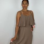 Show Me Your Mumu  tan brown maxi dress size M New Photo 9