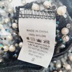 Beach Bunny  Glitzy Girl Mesh Pearl Skirt in Black Small Photo 5