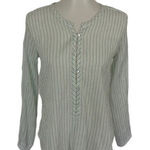 Calypso St. Barth ‎ Blouse XS White Long Sleeve Boho Resort Vacation Chic Photo 0