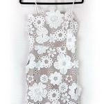 Elliatt White Floral Lace Mini Spaghetti Strap Strapless Dress Bridal Sz Small Photo 0