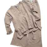 FP Beach Free People Beach Hailee Waffle Knit Lounge Set Cozy Coastal Boho Small Relaxed Photo 0