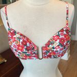 Bikini Set Colorful Floral Top String Bikini Bottom Orange Pink White Green Size undefined Photo 2