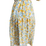 Hyacinth House Pauline Floral Puff Sleeve Midi Dress – Blue & Orange – XS Photo 7