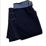 Indigo Rein  size 11 anklet cuffed dark rinse jeans. Photo 3