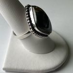 BLUE Fire Labradorite Genuine Stone 925 Sterling Silver Ring Photo 2