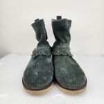 Coolway  Grey Suede Fringe Ankle Boot Booties Boho Comfort Shoes Size 8 Photo 3