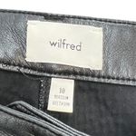 Aritzia Wilfred Beatrix Pants Flared High Waist Faux Leather Black Size 10 Photo 12